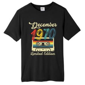 52 Years Old Gift Retro December 1970 Cassette 52nd Birthday Tall Fusion ChromaSoft Performance T-Shirt