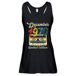 52 Years Old Gift Retro December 1970 Cassette 52nd Birthday Ladies Essential Flowy Tank