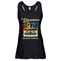 52 Years Old Gift Retro December 1970 Cassette 52nd Birthday Ladies Essential Flowy Tank