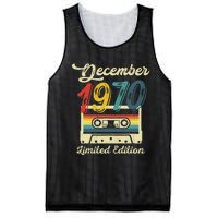 52 Years Old Gift Retro December 1970 Cassette 52nd Birthday Mesh Reversible Basketball Jersey Tank