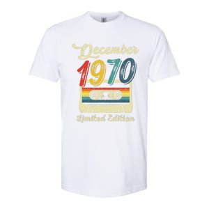 52 Years Old Gift Retro December 1970 Cassette 52nd Birthday Softstyle CVC T-Shirt