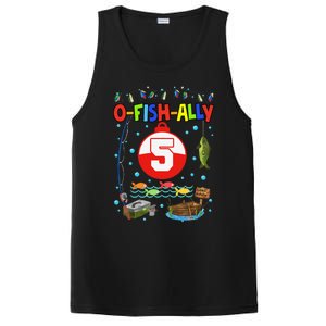 5 Year Old Fishing 5th Birthday Boy Bday Party Decorations PosiCharge Competitor Tank