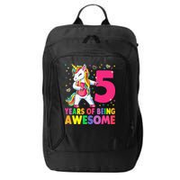 5 Years Old Unicorn Flossing 5th Birthday Girl Unicorn Party City Backpack