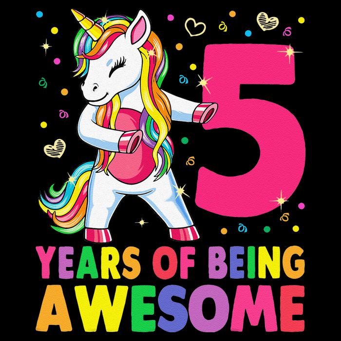 5 Years Old Unicorn Flossing 5th Birthday Girl Unicorn Party Visor