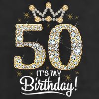 50 years old It's my Birthday Wo 50th Birthday 7 Panel Mesh Trucker Snapback Hat