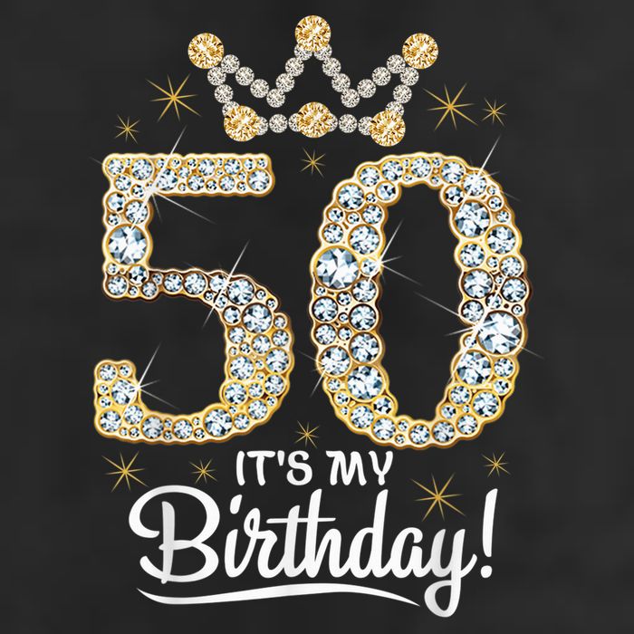 50 years old It's my Birthday Wo 50th Birthday 7 Panel Mesh Trucker Snapback Hat