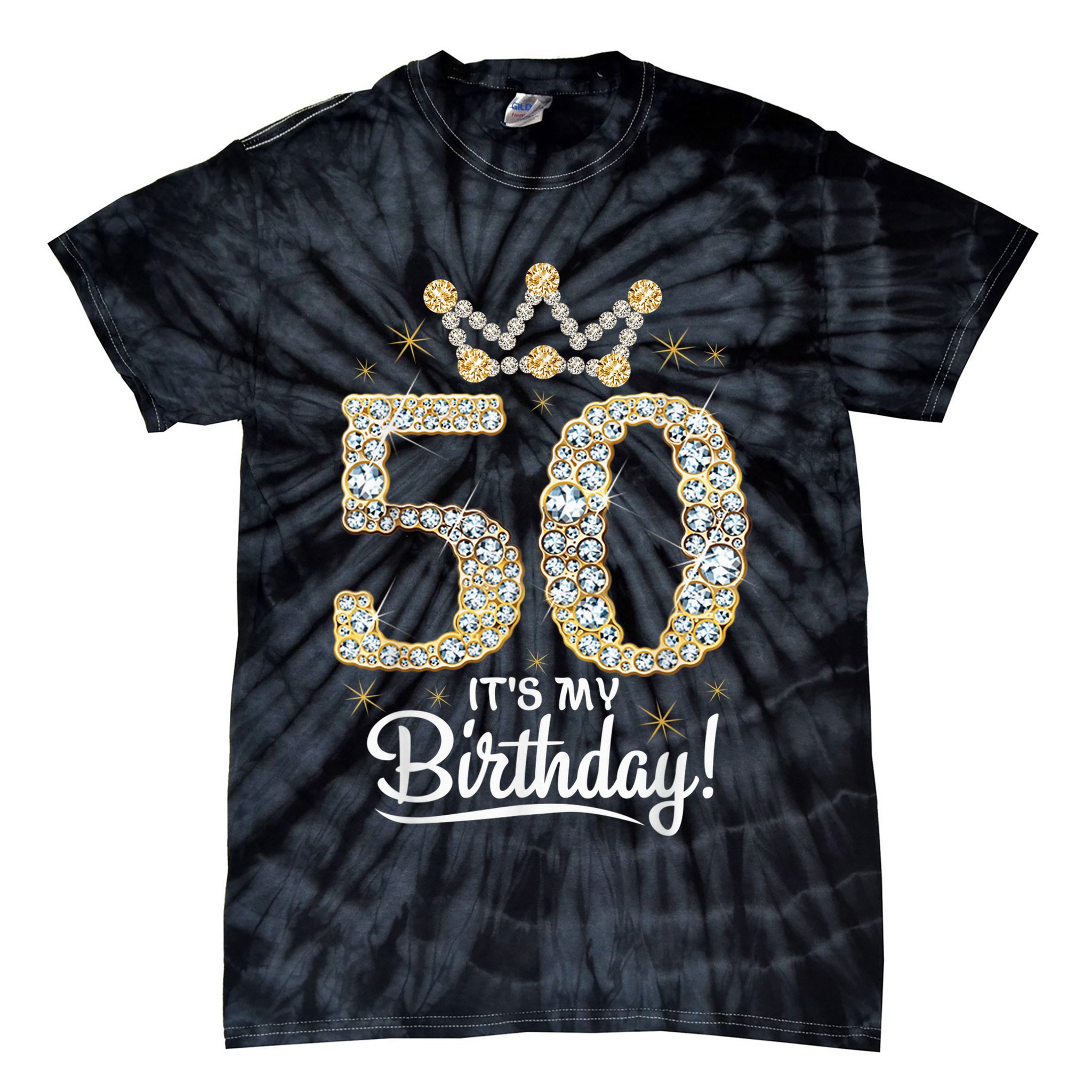 50 years old It's my Birthday Wo 50th Birthday Tie-Dye T-Shirt