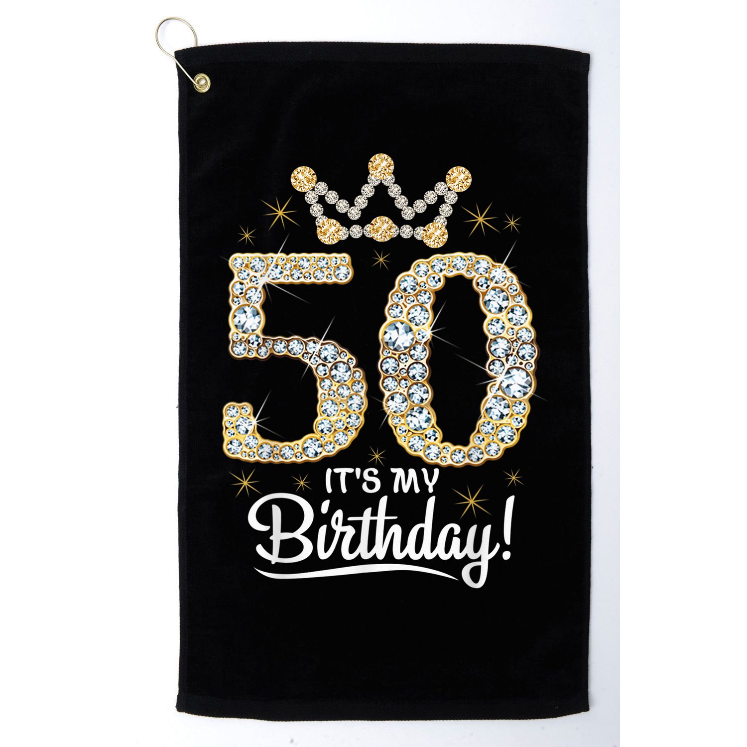 50 years old It's my Birthday Wo 50th Birthday Golf Towel