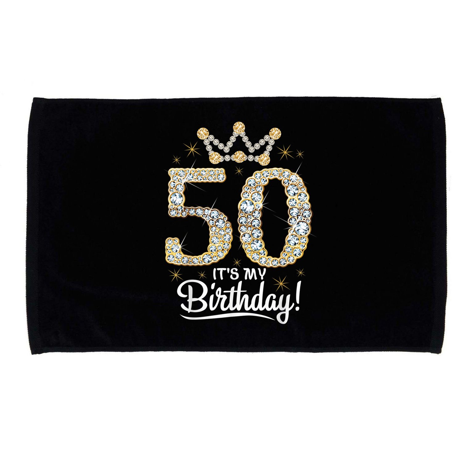 50 years old It's my Birthday Wo 50th Birthday Microfiber Hand Towel