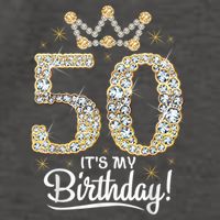 50 years old It's my Birthday Wo 50th Birthday Vector Backpack