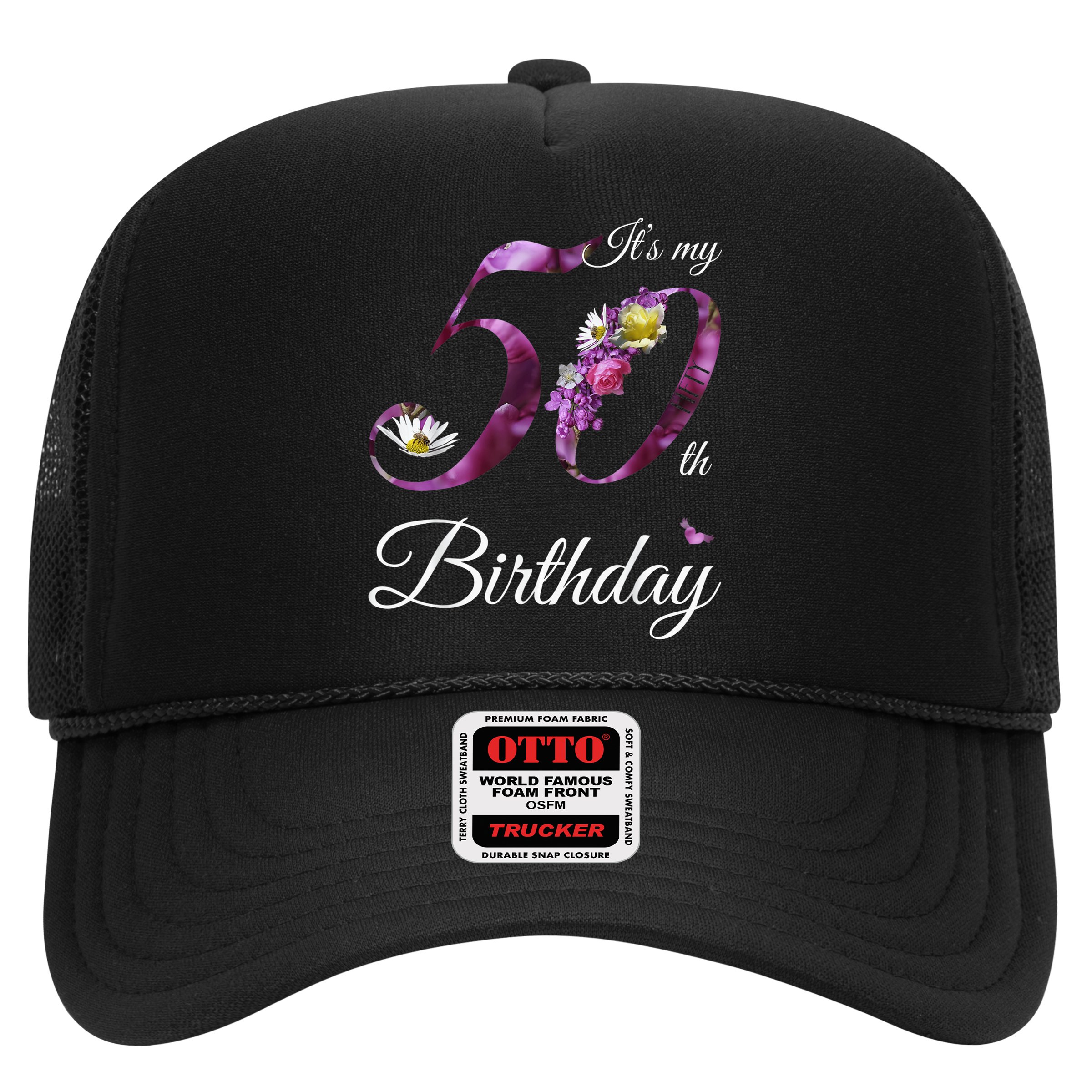 50 Year Old Shirt Floral 1973 It's My 50th Birthday Gift Hat