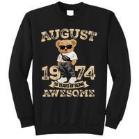 50 Year Of Being Awesome August 1974 Cool 50th Birthday Gift Sweatshirt