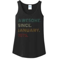 50 Years Old Awesome Since January 1975 50th Birthday Gift Ladies Essential Tank