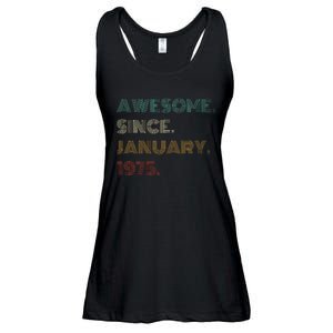 50 Years Old Awesome Since January 1975 50th Birthday Gift Ladies Essential Flowy Tank