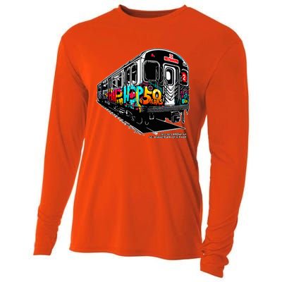 50 Years of HipHop Bronx Subway Graffiti 50th Anniversary Cooling Performance Long Sleeve Crew