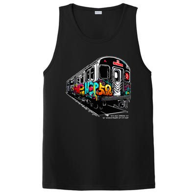 50 Years of HipHop Bronx Subway Graffiti 50th Anniversary PosiCharge Competitor Tank