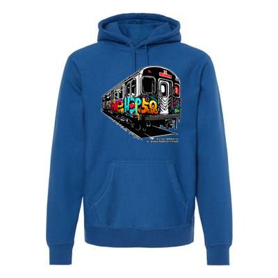 50 Years of HipHop Bronx Subway Graffiti 50th Anniversary Premium Hoodie