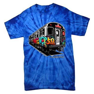 50 Years of HipHop Bronx Subway Graffiti 50th Anniversary Tie-Dye T-Shirt