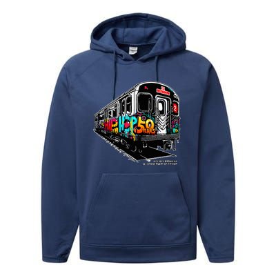 50 Years of HipHop Bronx Subway Graffiti 50th Anniversary Performance Fleece Hoodie