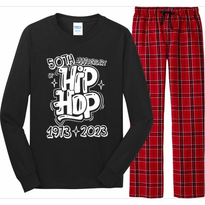 50 Years Old 50th Anniversary Of Hip Hop Graffiti Hip Hop Long Sleeve Pajama Set