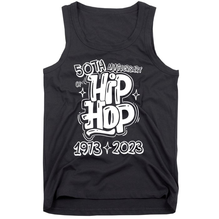 50 Years Old 50th Anniversary Of Hip Hop Graffiti Hip Hop Tank Top