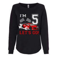 5 Year Old Race Car 5th Birthday Racecar Racing Womens California Wash Sweatshirt