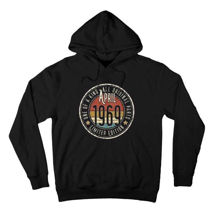 54 Year Old April 1969 Limited Edition 54th Birthday Hoodie