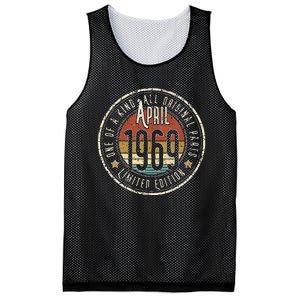 54 Year Old April 1969 Limited Edition 54th Birthday Mesh Reversible Basketball Jersey Tank