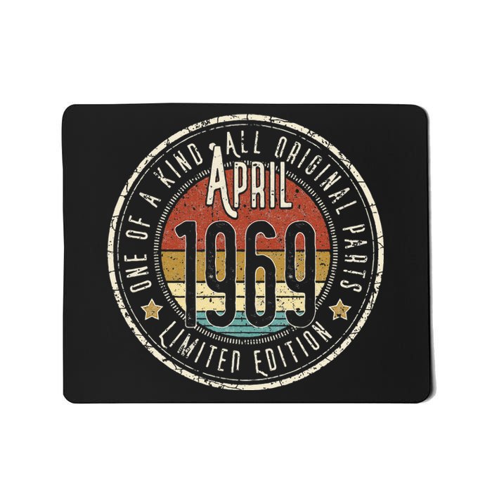 54 Year Old April 1969 Limited Edition 54th Birthday Mousepad