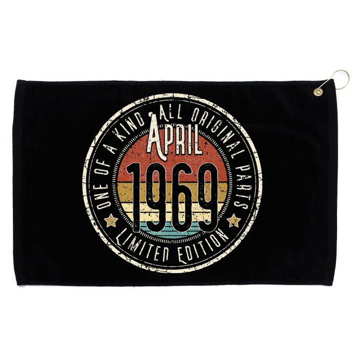 54 Year Old April 1969 Limited Edition 54th Birthday Grommeted Golf Towel