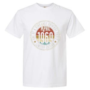 54 Year Old April 1969 Limited Edition 54th Birthday Garment-Dyed Heavyweight T-Shirt