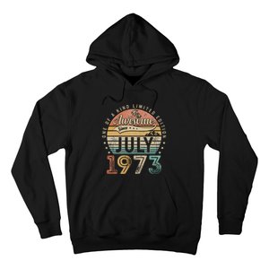 50 Year Old Awesome Since July 1973 50th Birthday Hoodie