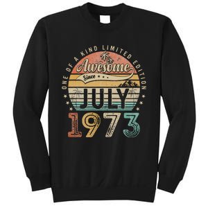 50 Year Old Awesome Since July 1973 50th Birthday Sweatshirt