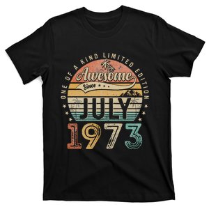 50 Year Old Awesome Since July 1973 50th Birthday T-Shirt