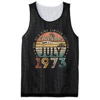 50 Year Old Awesome Since July 1973 50th Birthday Mesh Reversible Basketball Jersey Tank