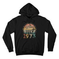 50 Year Old Awesome Since July 1973 50th Birthday Tall Hoodie