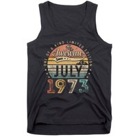 50 Year Old Awesome Since July 1973 50th Birthday Tank Top