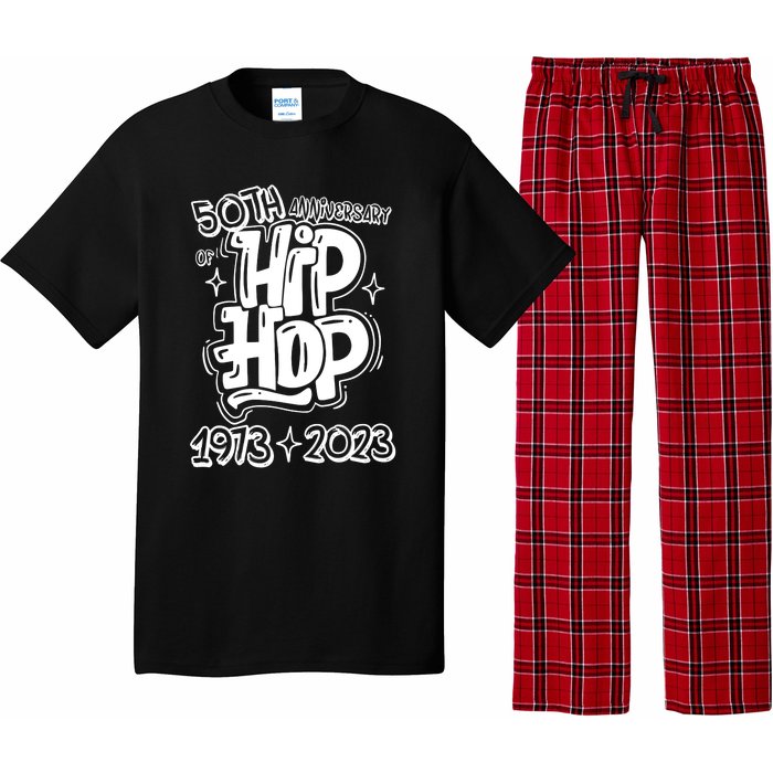 50 Years Old 50th Anniversary Of Hip Hop Graffiti Hip Hop Pajama Set