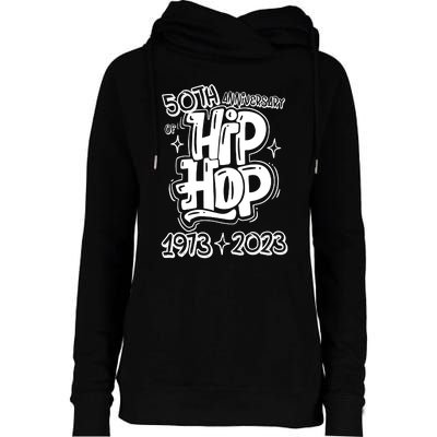 50 Years Old 50th Anniversary Of Hip Hop Graffiti Hip Hop Womens Funnel Neck Pullover Hood