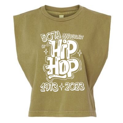 50 Years Old 50th Anniversary Of Hip Hop Graffiti Hip Hop Garment-Dyed Women's Muscle Tee