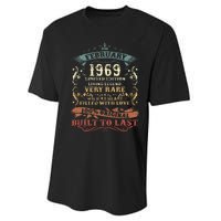 54 Year Old Awesome Since February 1969 54th Birthday Gift Performance Sprint T-Shirt