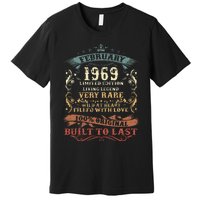 54 Year Old Awesome Since February 1969 54th Birthday Gift Premium T-Shirt