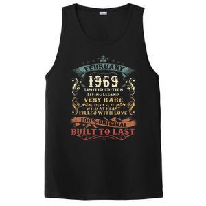 54 Year Old Awesome Since February 1969 54th Birthday Gift PosiCharge Competitor Tank