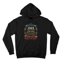 54 Year Old Awesome Since February 1969 54th Birthday Gift Tall Hoodie