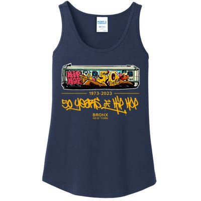 50 Years Of Hip Hop 50th Anniversary Retro Ladies Essential Tank