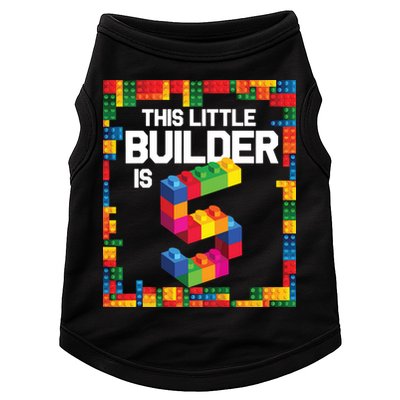 5 Year Old Building Blocks Birthday Brick 5th Gift Doggie Tank