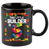 5 Year Old Building Blocks Birthday Brick 5th Gift 11oz C Handle Ceramic Mug