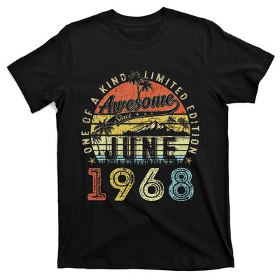 55 Year Old Awesome Since June 1968 55th Birthday T-Shirt