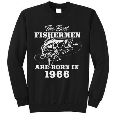 57 Year Old Fisherman Fishing 1966 57th Birthday Gift Sweatshirt