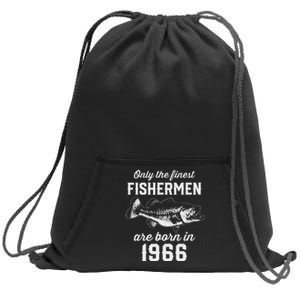 57 Year Old Fisherman Fishing 1966 57th Birthday Sweatshirt Cinch Pack Bag